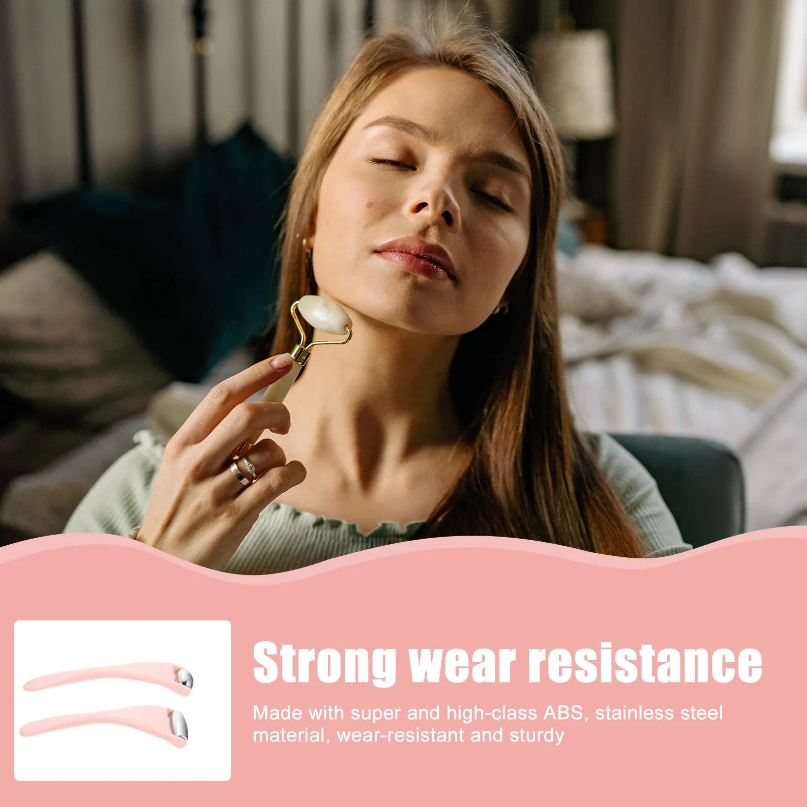 Dual Facial Massage Roller Set