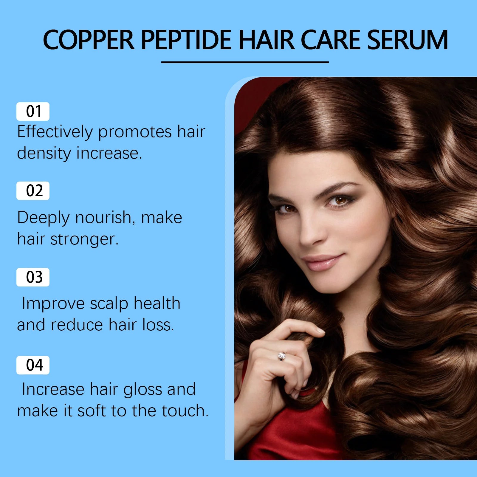 Copper Peptide Advanced Hair Growth Serum - Root Strengthening & Repair Essence