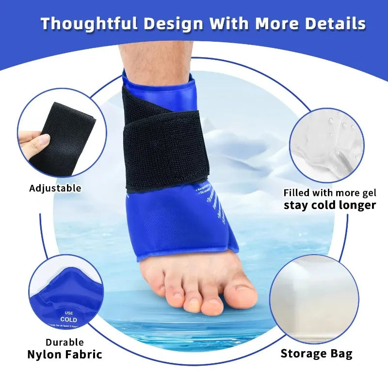 Reusable Gel Cooling Ankle Wrap