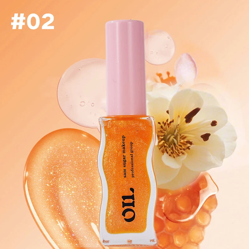 Honey Essence Lip Oil - Moisturizing Fruity Shimmer Gloss