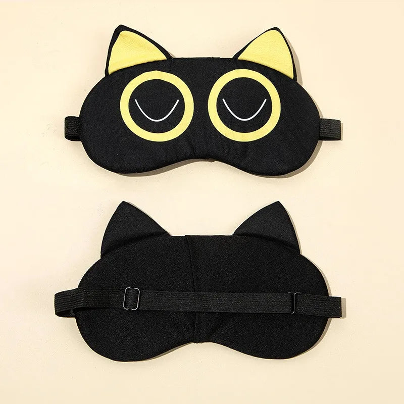 Cute Cartoon Polyester Sleep Eye Mask