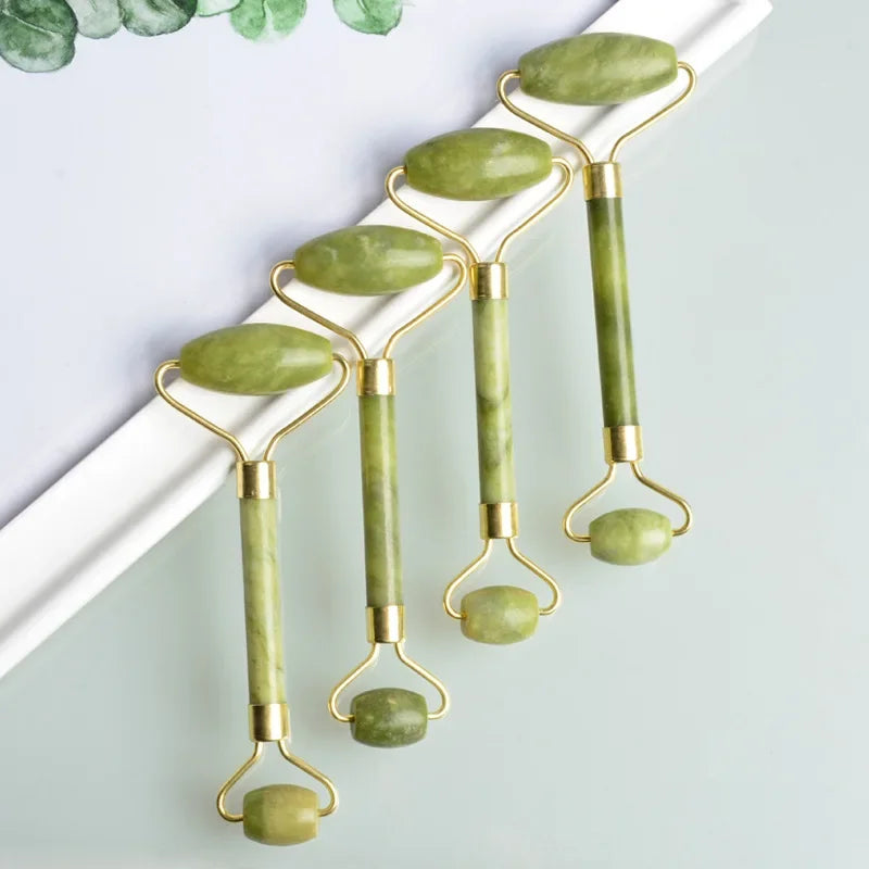 Green Jade Facial Roller (Double Head)