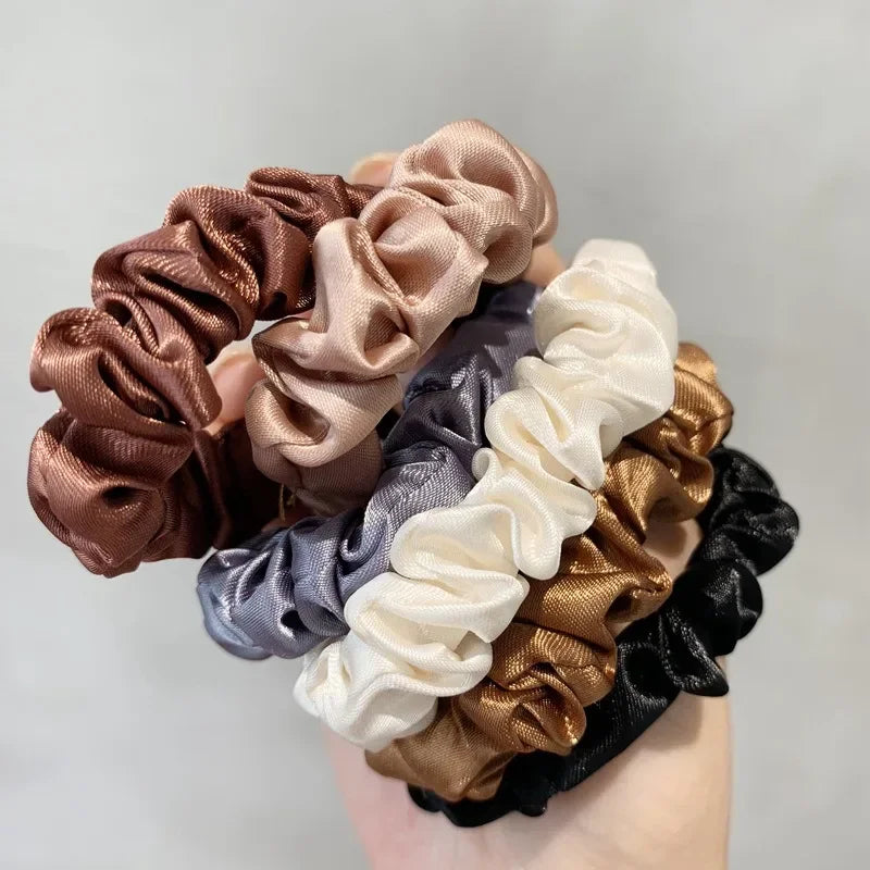 Satin Silk Hair Scrunchies (6pcs Set)