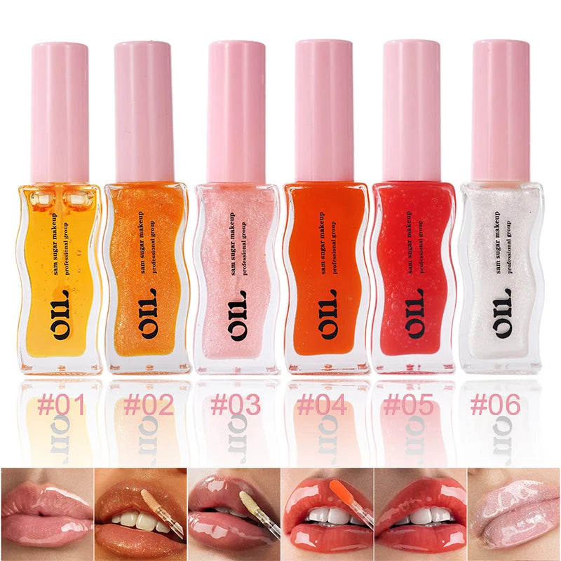 Honey Essence Lip Oil - Moisturizing Fruity Shimmer Gloss