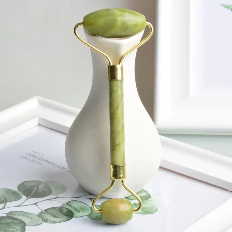 Green Jade Facial Roller (Double Head)