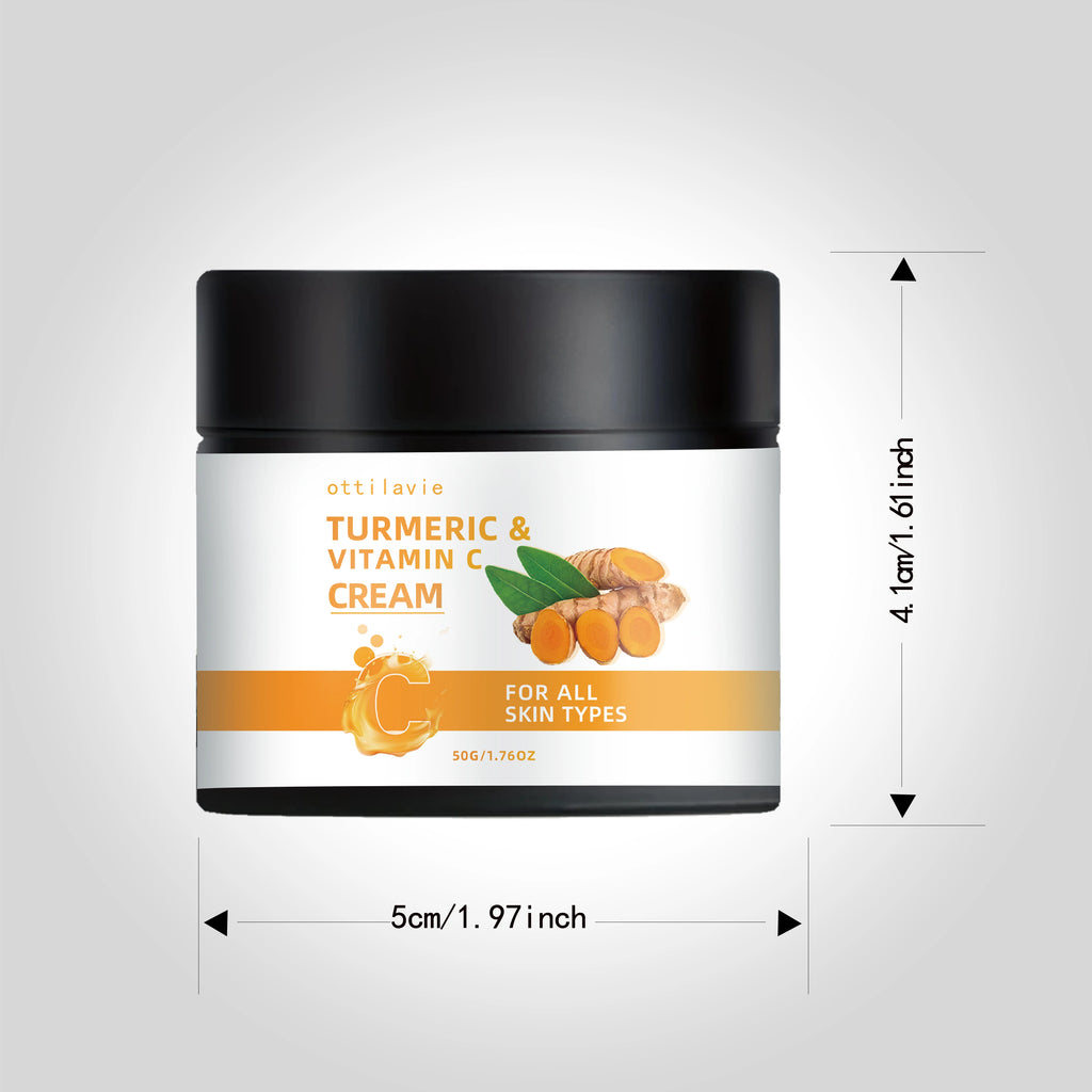 Turmeric & Vitamin C Cream - Lightweight Brightening Face & Neck Treatment