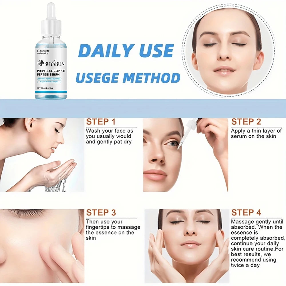 Blue Copper Peptide Vitality Serum - Anti-Aging & Firming Repair Essence