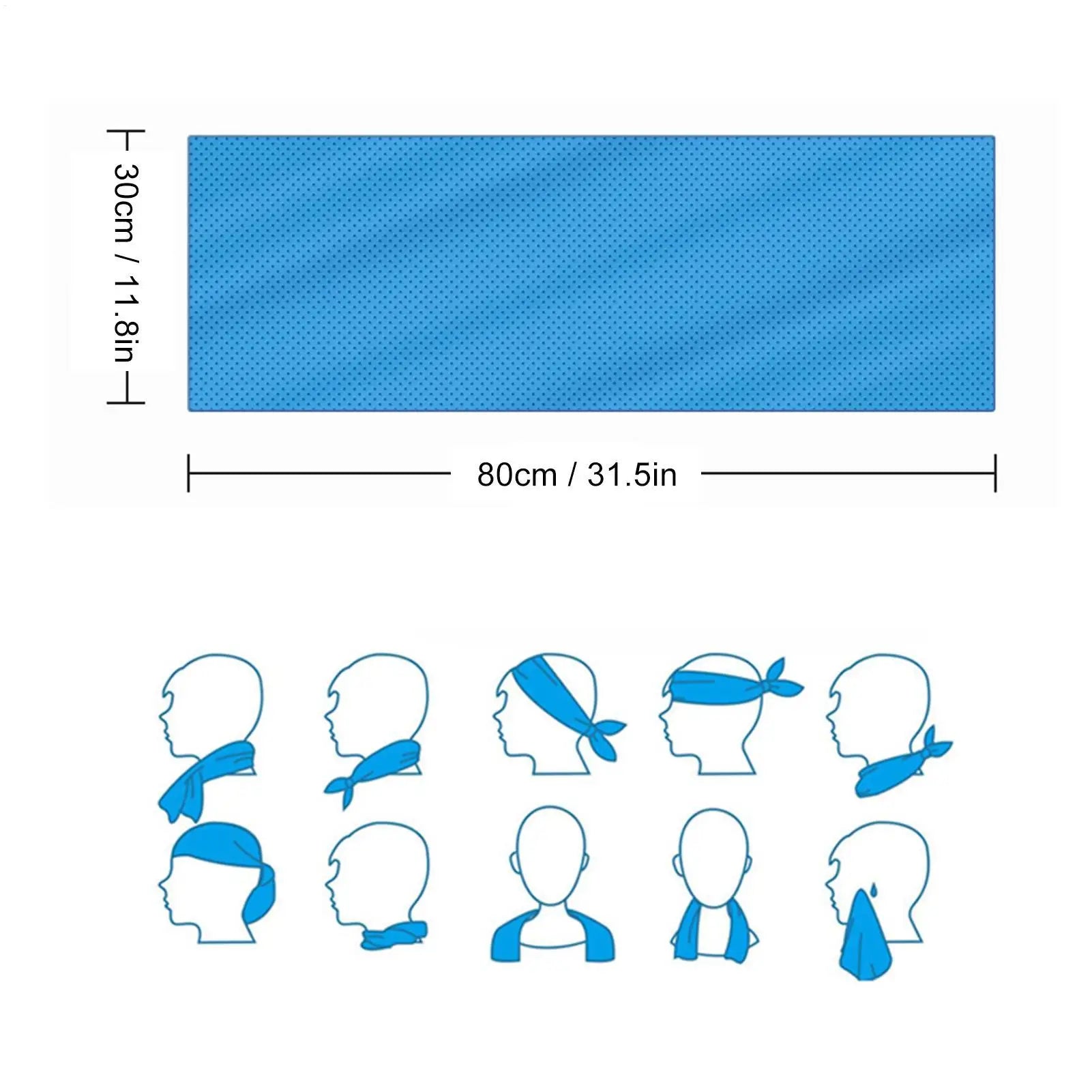 Microfiber Cooling Towel (30×80cm)