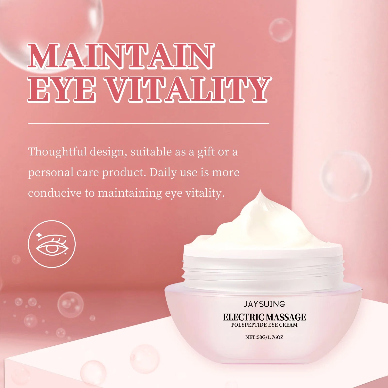 Electric Roller Eye Cream - Firming Anti-Aging Treatment with Massage