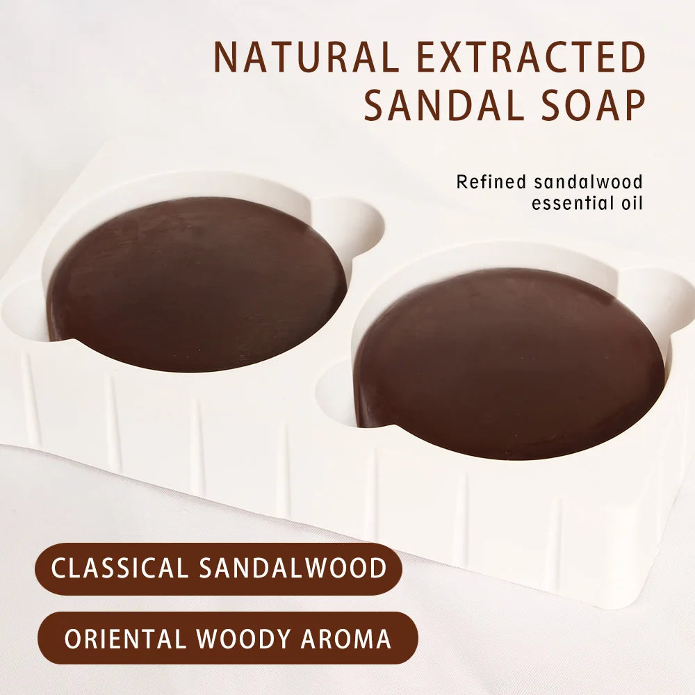 Handmade Essential Oil Soap Set - Sandalwood & Agarwood (2-Pack)