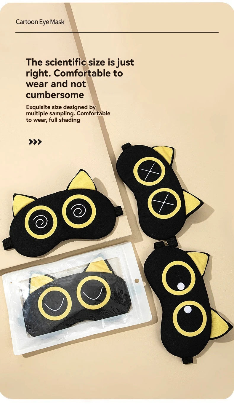 Cute Cartoon Polyester Sleep Eye Mask