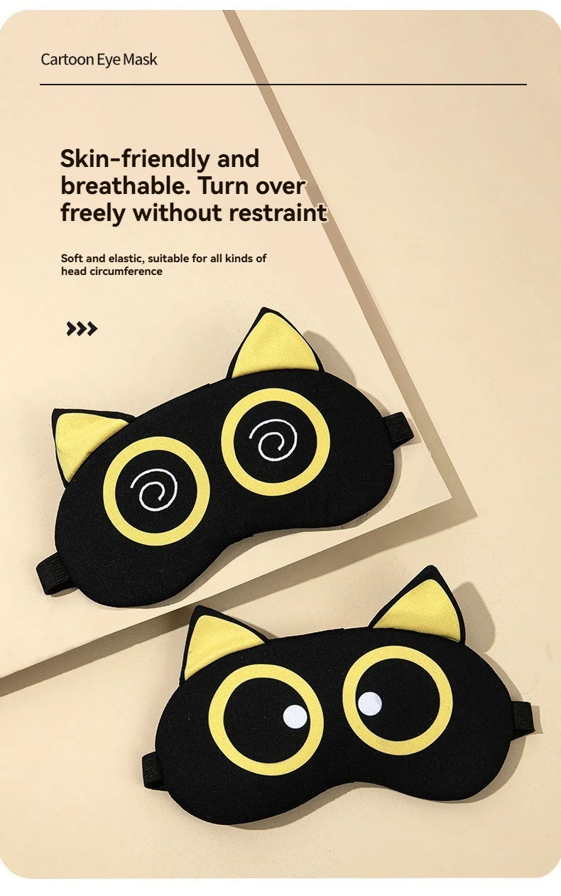 Cute Cartoon Polyester Sleep Eye Mask