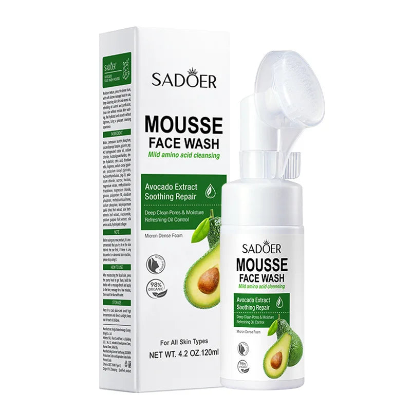 Fruit Infusion Facial Cleansing Mousse - Hydrating & Gentle Massage Foam