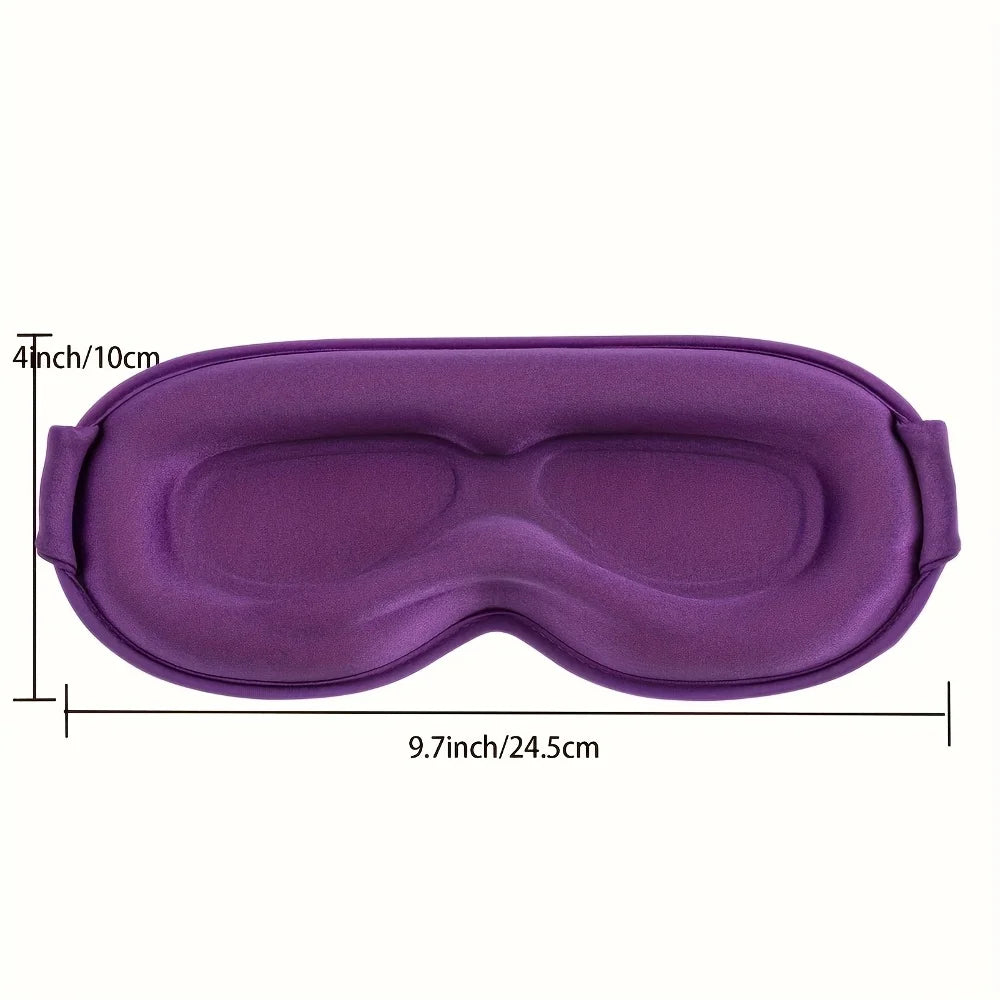 3D Contoured Light-Blocking Sleep Mask