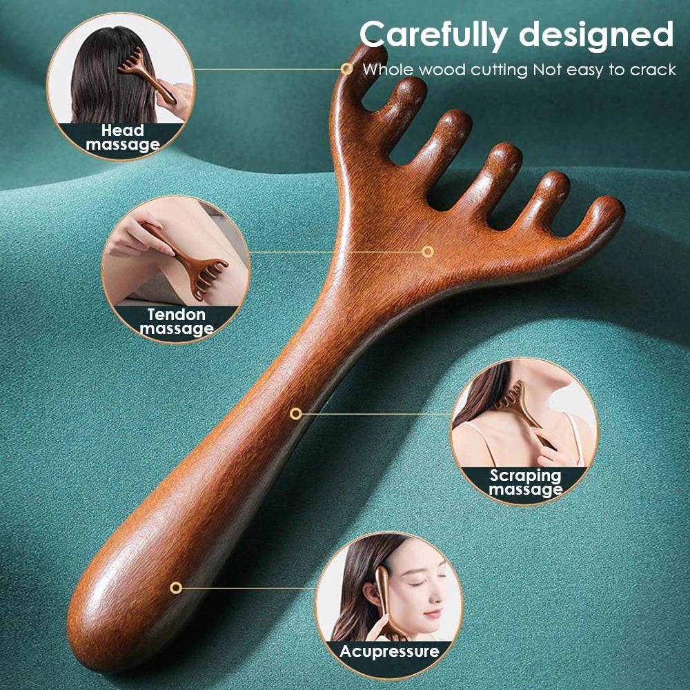 Wooden Scalp Massage Comb